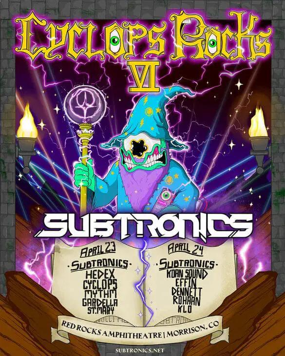 Subtronics Announces Final Cyclops Rocks Chapter at Red Rocks for 2026 ...