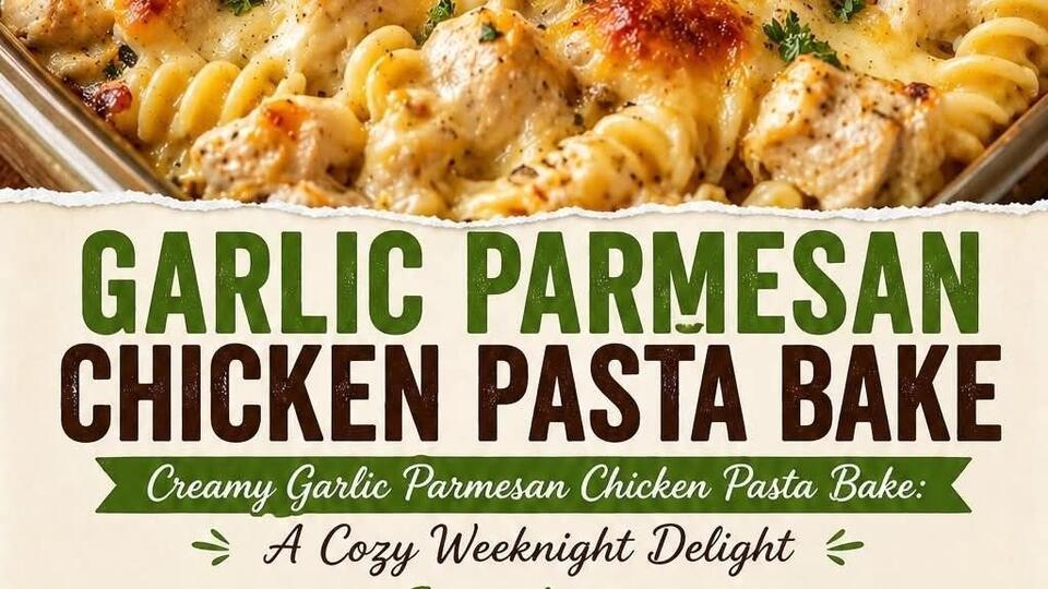 This Pasta Bake Is Practically Swimming in Garlic Parmesan Comfort ...