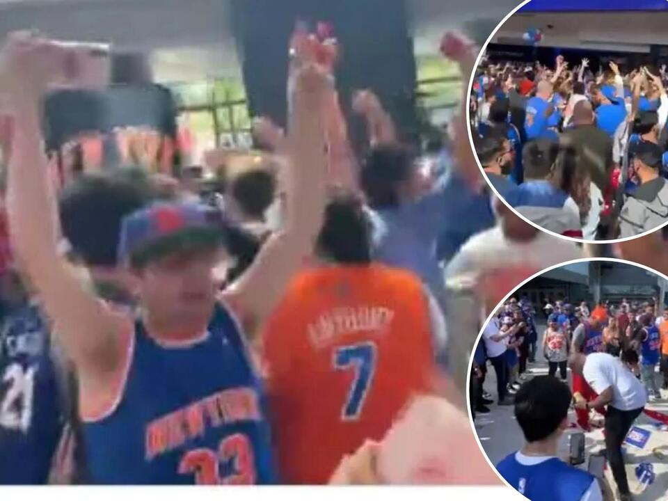 Philly takeover Knicks fans go wild in 76ers’ arena celebrating Game 4 win