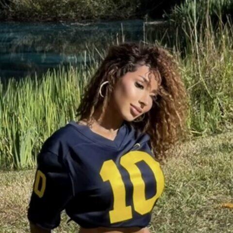 OnlyFans Mia Sorety Does Sherrone Moore Michigan Photoshoot After