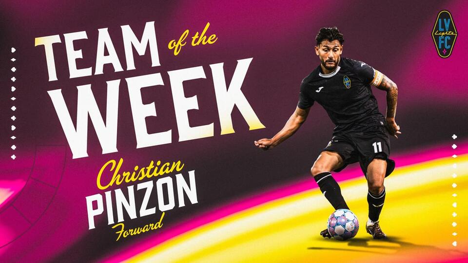 Las Vegas Lights FC Forward Christian Pinzon Named to USL Championship ...