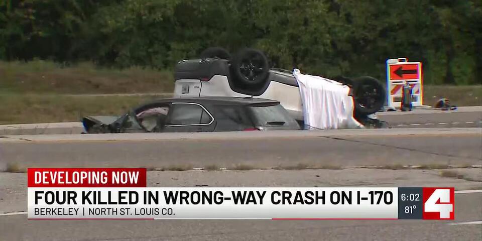 4 dead after 88-year-old wrong-way driver causes crash on I-170 ...