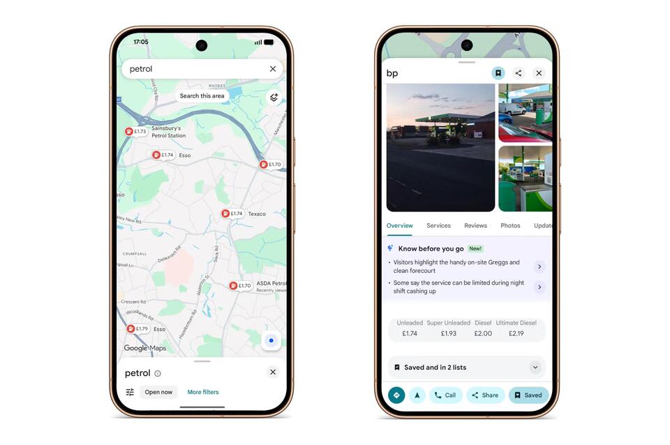 Live UK petrol prices to be shown on Google Maps for first time - NewsBreak