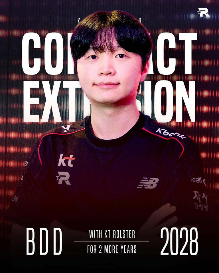 KT Rolster to Continue Alongside 'Bdd' and 'PerfecT' Through 2028 ...