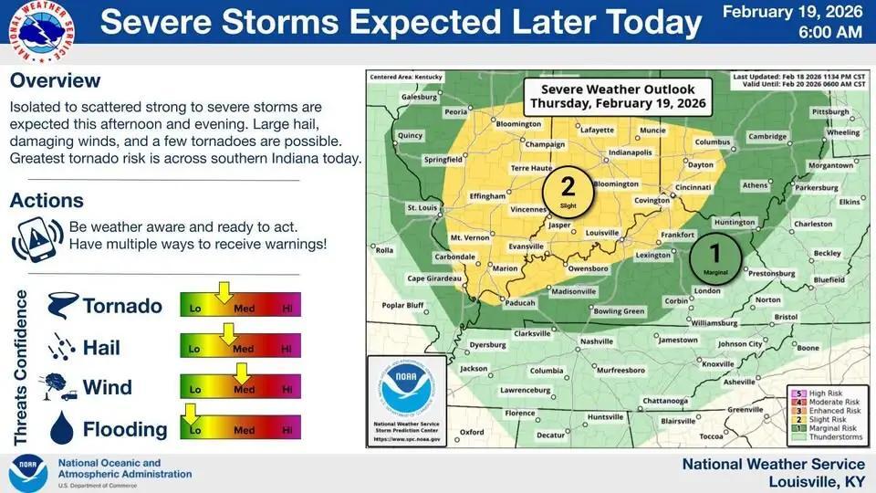Wayne County is in a Marginal risk for Severe Weather Today - NewsBreak