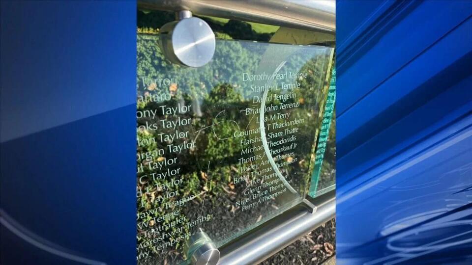 Police searching for suspects who vandalized Bucks County 9/11 memorial ...