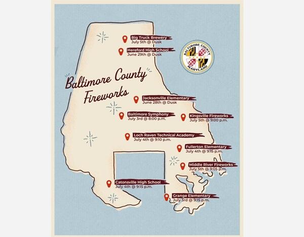Where to watch 2025 Fourth of July fireworks in Baltimore County [FULL ...