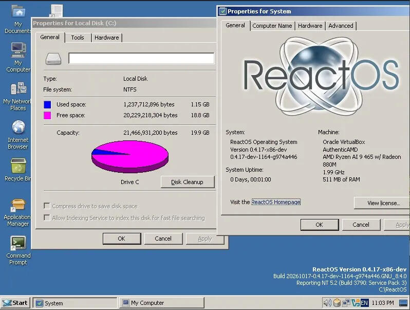ReactOS reaches major milestone with NTFS install support - NewsBreak