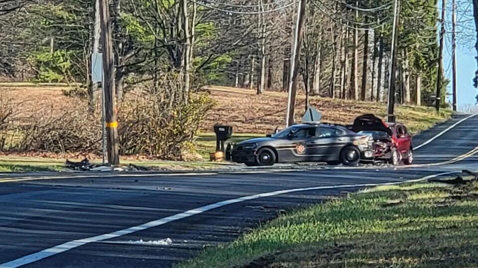 3 taken to hospital after crash involving state police vehicle, SUV in ...
