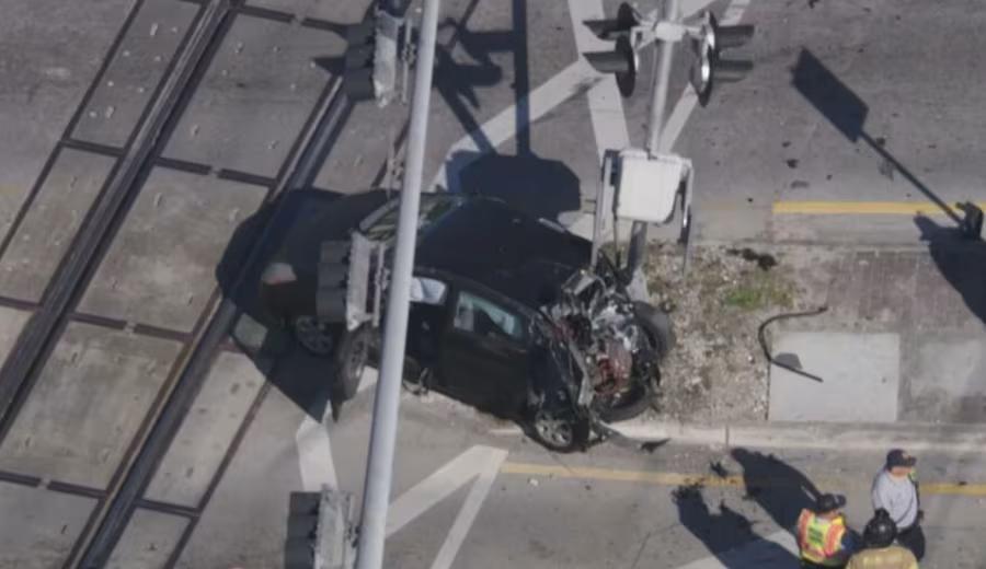 Wild dashcam video shows Brightline crash into car in North Miami Beach ...