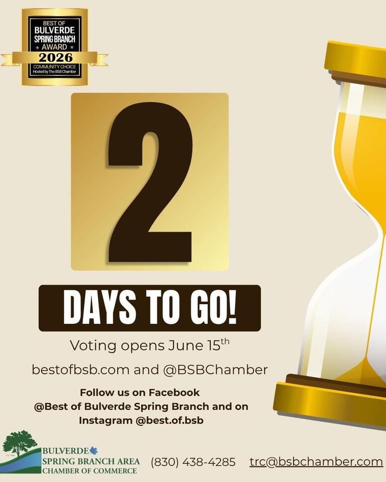 Voting Opens for Best of Bulverde Spring Branch - NewsBreak