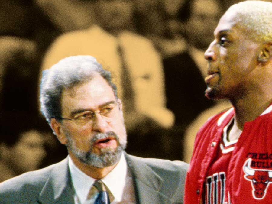 "He goes out and plays for her" Phil Jackson on Dennis Rodman's