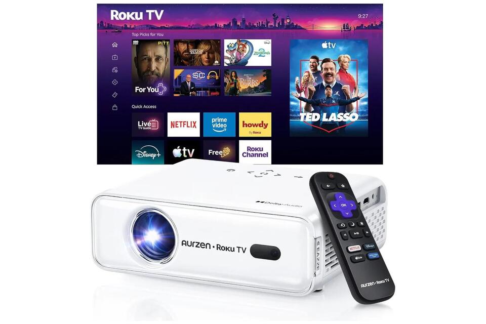 Why Pay Smart TV Prices When the Aurzen D1R Projector With Built-In ...