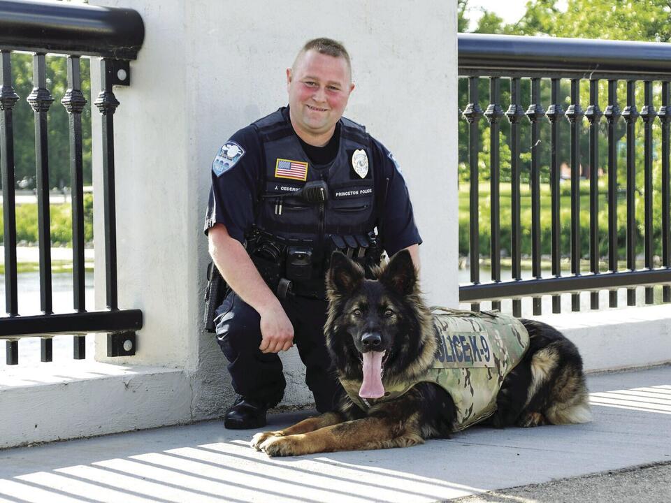 Princeton police officer, K9 Bogey featured on calendar