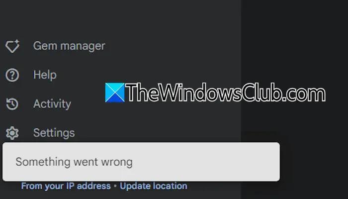 Fix Gemini AI Something went wrong error - NewsBreak