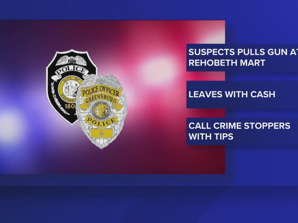 Police searching for armed robbery suspect in Greensboro