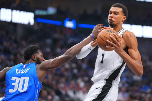 Wembanyama, Harper lead Spurs past short-handed Mavericks 122-106 for ...