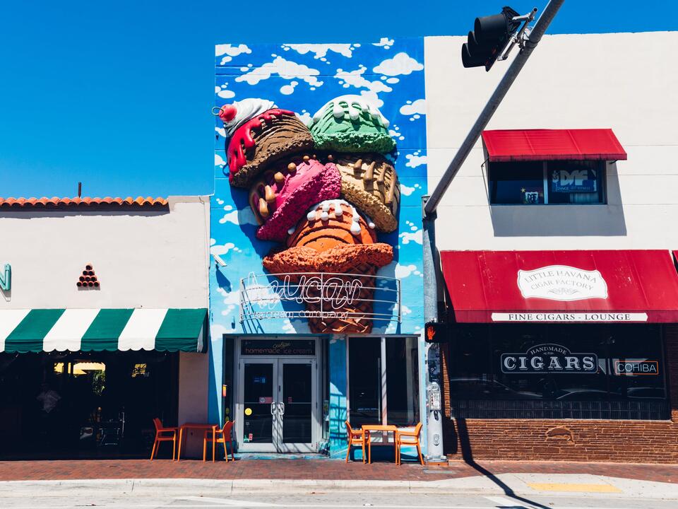 The best ice cream shop in Miami Azucar, in Little Havana What