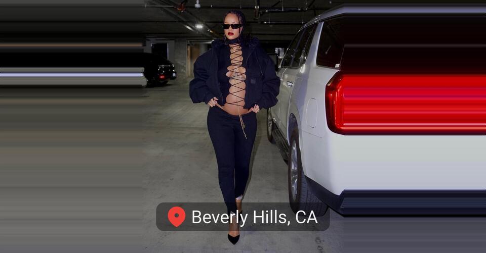 Rihanna Bares Baby Bump in Lace-Up Top Paired With Sky-High Stilettos – NewsBreak