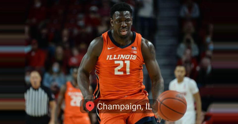 Northwestern at Illinois 202122 college basketball